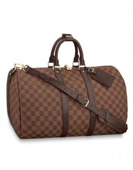 Louis Vuitton Keepall 45 With Shoulder Strap N41428 Brown