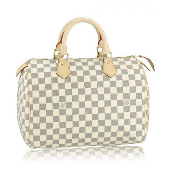 Louis Vuitton Damier Canvas Speedy N41535 White