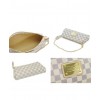 Louis Vuitton Damier Eva Clutch N55214 White