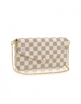 Louis Vuitton Pochette Felicie N63106 White