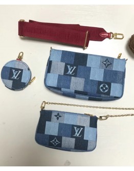 Louis Vuitton Multi Pochette Aessoires M44990 Blue