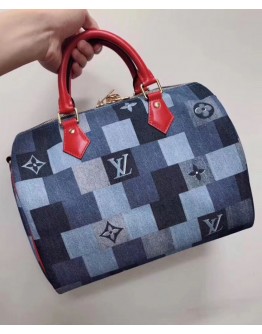 Louis Vuitton Speedy Bandouliere 30 M45041 Blue