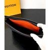 Louis Vuitton Damier Cobalt Race Pochette Voyage MM N60241 Black