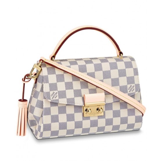 Louis Vuitton Croisette Damier Azur Canvas Bag White M41581