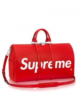 Louis Vuitton X Supreme Epi Keepall Bag