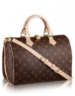 Louis Vuitton monogram speedy M40391 Brown