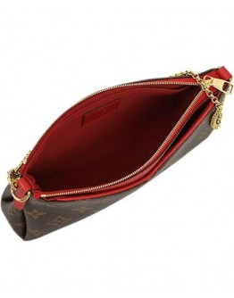Louis Vuitton Pallas Clutch M41638 Red