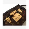 Louis Vuitton Monogram Petite Malle w Tags M50013 Brown