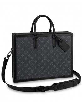 Louis Vuitton Soft Trunk Briefcase M44952 Black