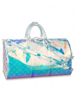 Louis Vuitton Keepall Bandouliere 50 M53271 White