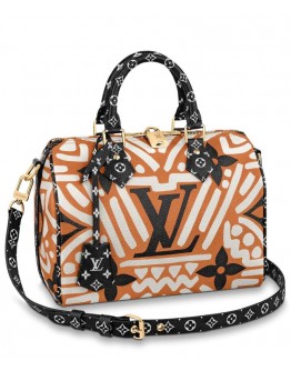 Louis Vuitton LV Crafty Speedy Bandouliere 25 M56588 Light Coffee