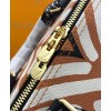 Louis Vuitton LV Crafty Speedy Bandouliere 25 M56588 Light Coffee