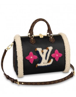 Louis Vuitton Speedy Bandouliere 30 M56966 Black