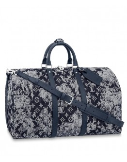 Louis Vuitton Keepall Bandouliere 50 M57285 Dark Blue