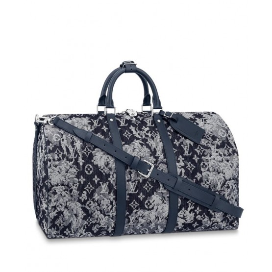 Louis Vuitton Keepall Bandouliere 50 M57285 Dark Blue