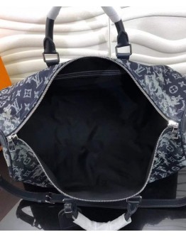 Louis Vuitton Keepall Bandouliere 50 M57285 Dark Blue