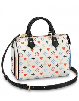 Louis Vuitton Game On Speedy Bandouliere 25 M57466 White