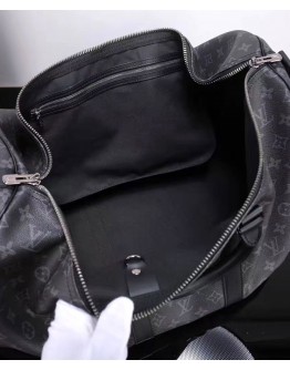 Louis Vuitton Keepall Bandouliere 55 M40605 Black