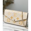 Louis Vuitton Felicie Pochette M80498 Cream