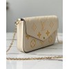 Louis Vuitton Felicie Pochette M80498 Cream
