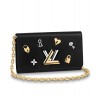 Louis Vuitton Twist Chain Wallet M63987 Black