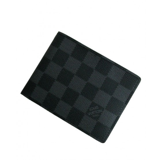 Louis Vuitton Damier Graphite Canvas Marco Wallet M62663 Black