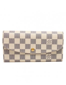 Louis Vuitton Damier Emilie Wallet N63021 White