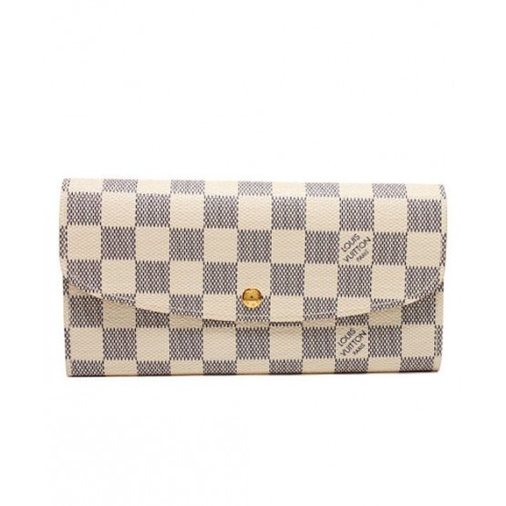 Louis Vuitton Damier Emilie Wallet N63021 White