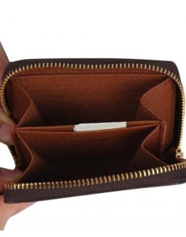 Louis Vuitton Zippy Coin Purse N63070 Brown