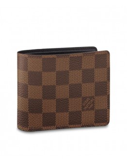 Louis Vuitton Damier Wallet N60895 Brown