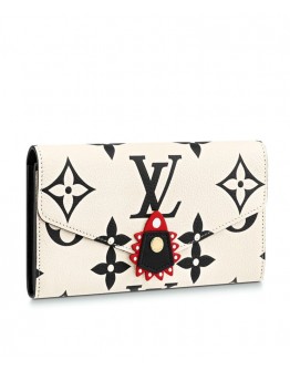 Louis Vuitton LV Crafty Sarah Wallet M69514 Cream