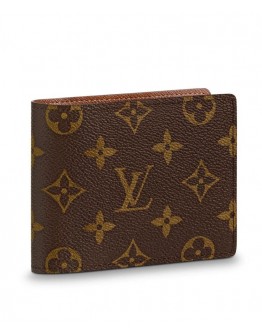 Louis Vuitton Wallet with Coin Pocket M60895 Brown