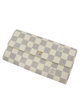 Louis Vuitton Damier Wallet N61735 White
