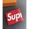 Louis Vuitton X Supreme Water ripple short paragraph folding wallet M67717
