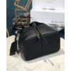 Prada Nylon and Saffiano leather bucket bag 1BE055 Black