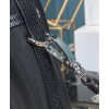 Prada Nylon and Saffiano leather bucket bag 1BE055 Black
