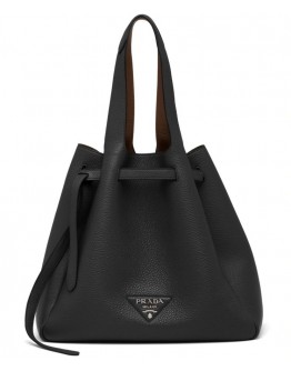 Prada Leather Tote 1BG339 Black