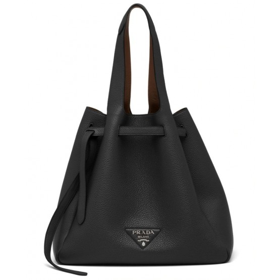 Prada Leather Tote 1BG339 Black