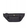 Prada nylon and saffiano leather belt bag 2VL003 Black
