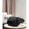 Prada nylon and saffiano leather belt bag 2VL003 Black