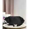Prada nylon and saffiano leather belt bag 2VL003 Black