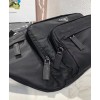 Prada nylon and saffiano leather belt bag 2VL003 Black