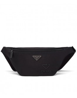 Prada Re-Nylon and Saffiano leather belt bag 2VL033 Black