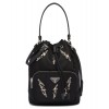 Prada Duet nylon shoulder bag Black
