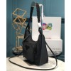 Prada Nylon Hobo Bag Black