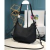 Prada Nylon Hobo Bag Black