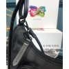 Prada Nylon Hobo Bag Black