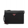 Prada Saffiano Leather Pouch 2VF032 Black