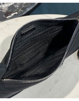 Prada Re-Edition 2005 nylon and Saffiano leather mini-bag 1NE633 Black