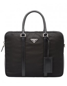 Prada Nylon Briefcase 2VE871 Black